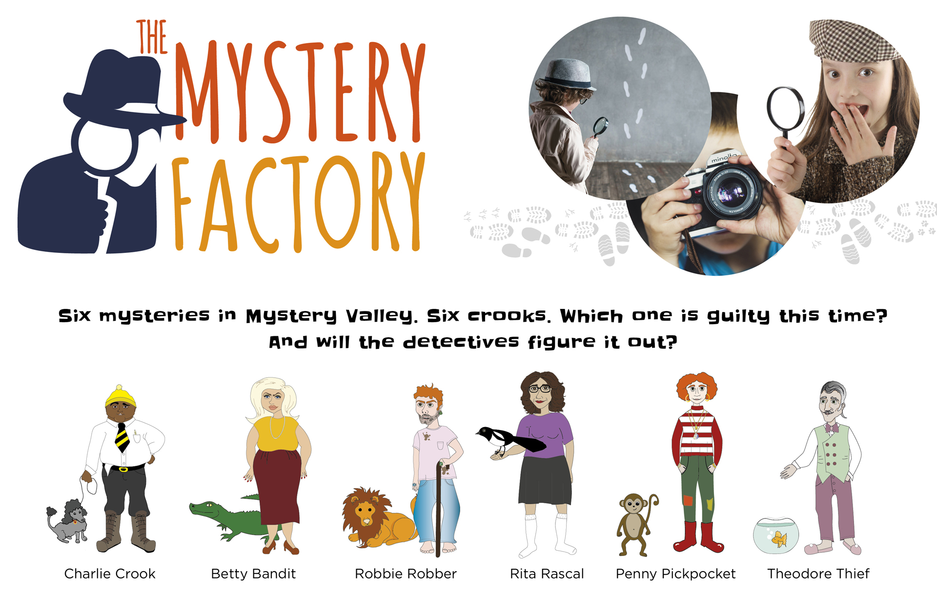 Mysteries for children from The Mystery Factory
